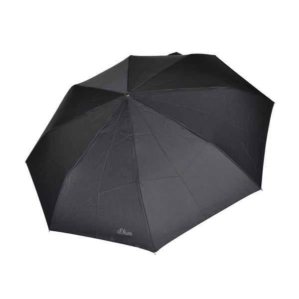 Černý skládací deštník Ambiance Super, ⌀ 98 cm