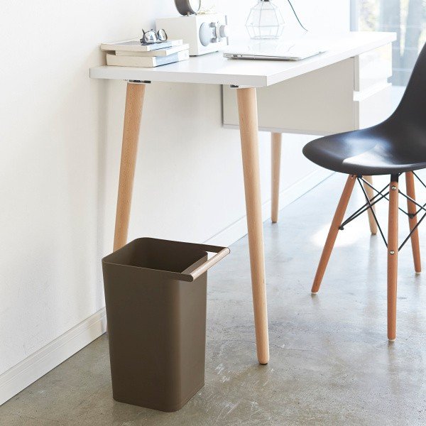 Hnědý koš na papíry YAMAZAKI Como, 9,5 l-image-3