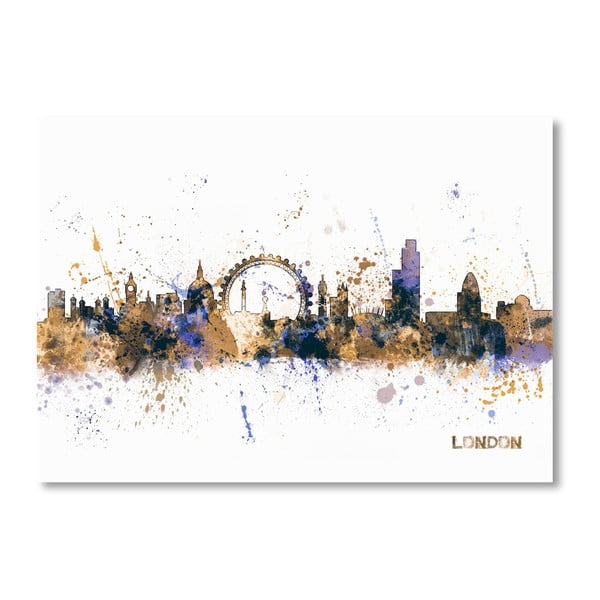 Plakát Americanflat London Skyline, 60 x 42 cm