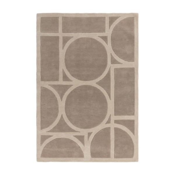 Helepruun villane vaip 120x170 cm Metro Taupe - Asiatic Carpets