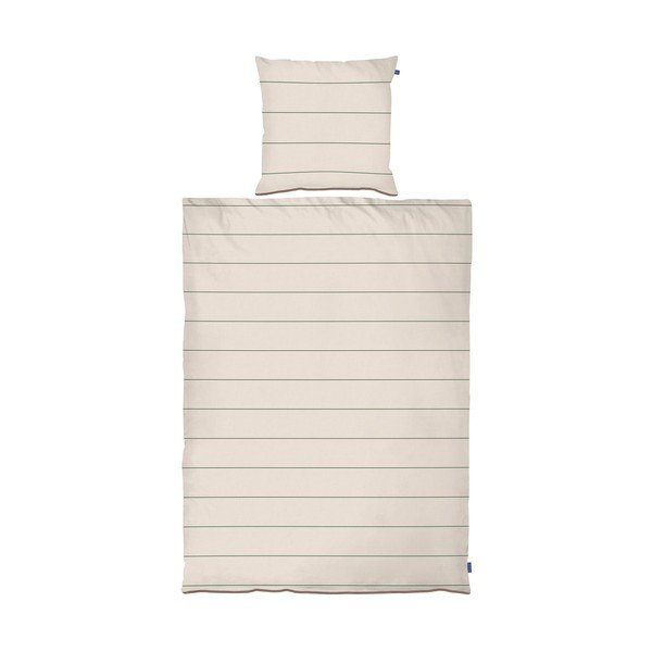 Beež puuvill-satiinist voodipesu 140x200 cm Align - Mette Ditmer Denmark