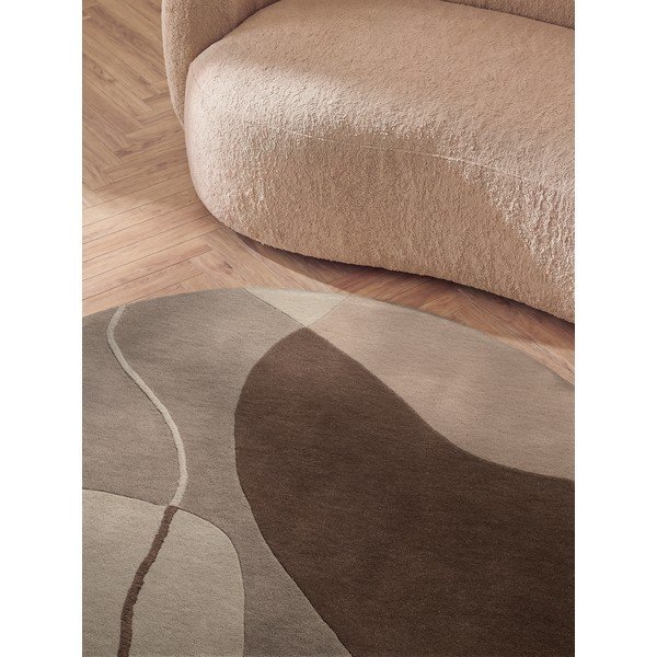 Pruun villane ümmargune vaip ø 160 cm Muse - Villeroy&Boch-image-4
