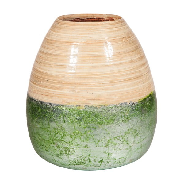Zelená bambusová váza Simone, ø 26 cm