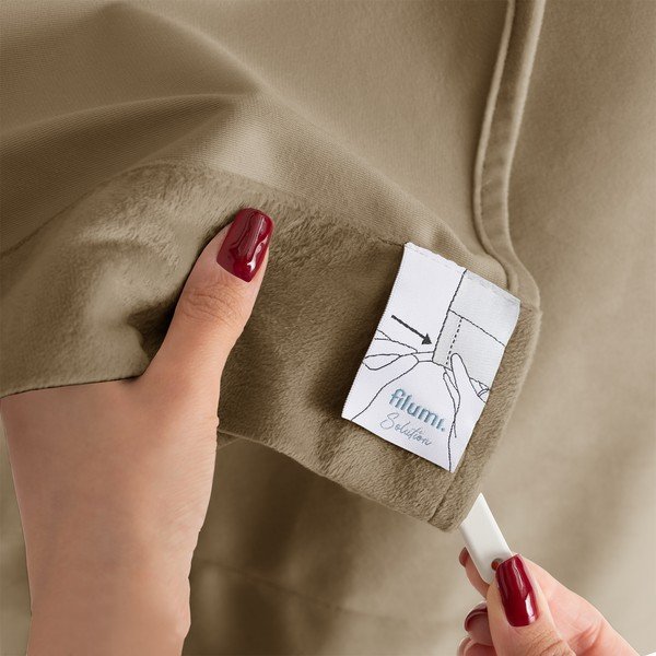 Beež sametist pimendav kardin 200x250 cm Velto - Filumi-image-4