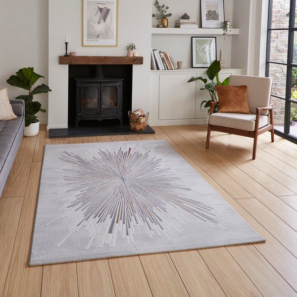 Helesinine-heleroosa vaip 120x170 cm Creation - Think Rugs-image-1