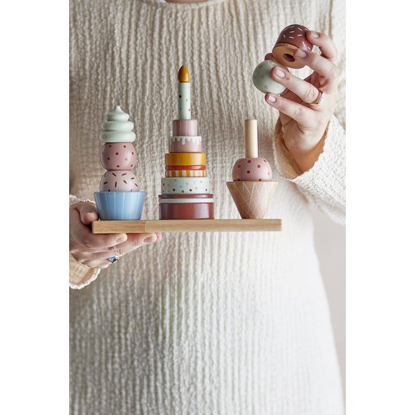 Puidust kokkupandav torn Celebrate - Bloomingville Mini-image-2