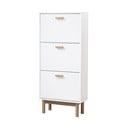 Valge hingedega jalatsikapp Melanie - Støraa