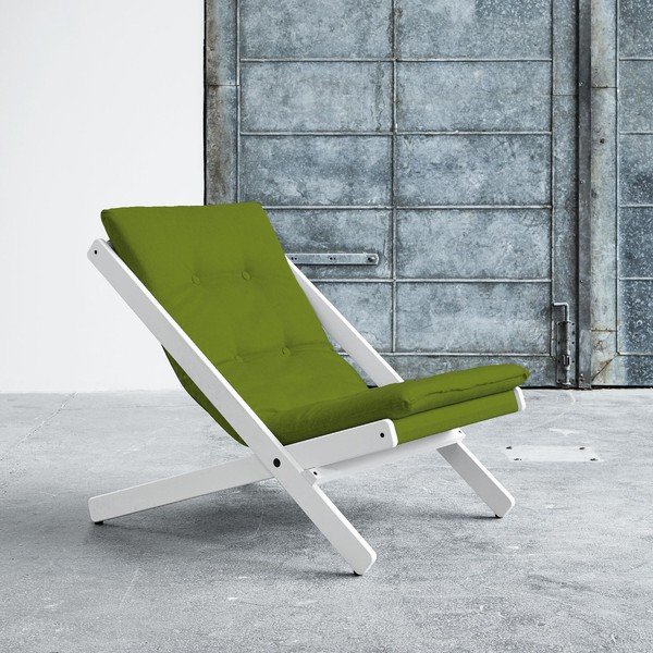 Skládací křeslo Karup Boogie White/Lime