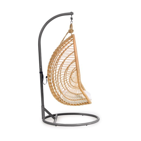 Puiduvärvi  rippuv rotangist aiatool Ekaterina - Kave Home-image-2