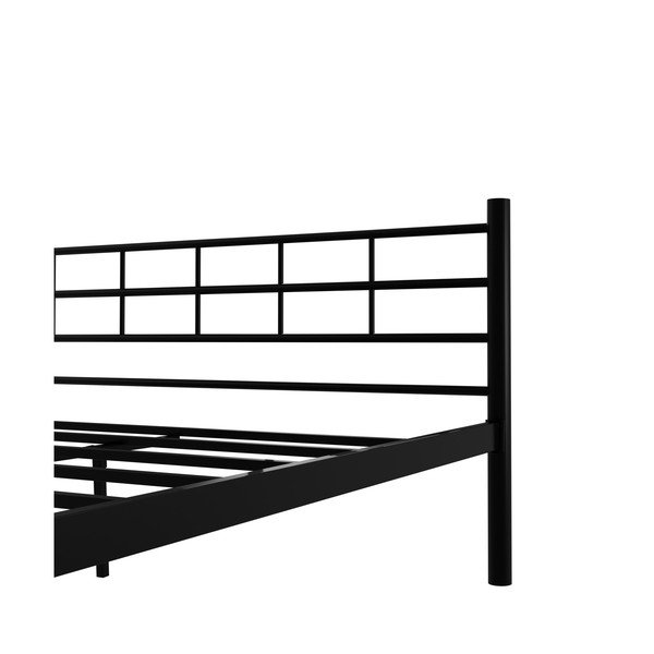 Must metallist kaheinimesevoodi liistudest voodipõhjaga 160x200 cm K70 - Kalune Design-image-4