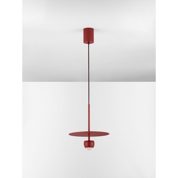 Punane alumiiniumist LED-ripplamp ø 30 cm Edem - Nova Luce-image-3