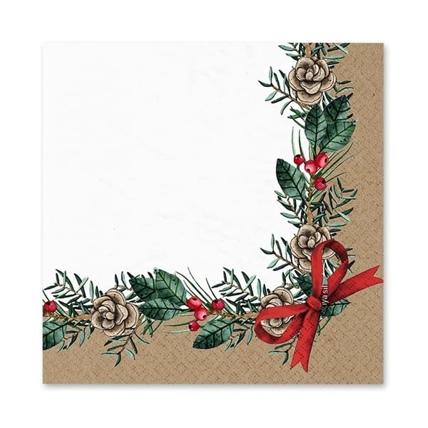Salvrätikud komplektis 20 tk 33x33 cm Christmas Bow - Homéa