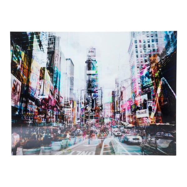 Obraz na skle Kare Design Times Square, 120 x 160cm