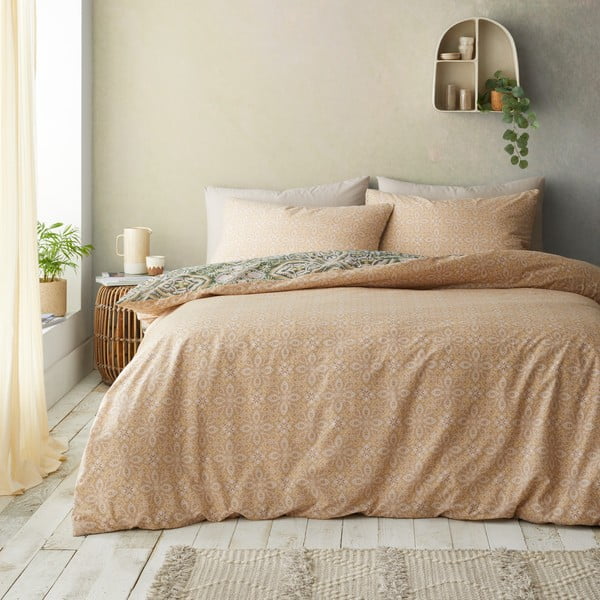 Roheline-beež voodipesu 200x200 cm Alba Geo - Pineapple Elephant-image-2