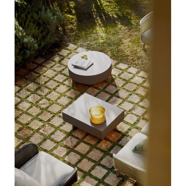 Betoonist ümmargune aiakohvilaud ø 60 cm Garbet - Kave Home-image-2