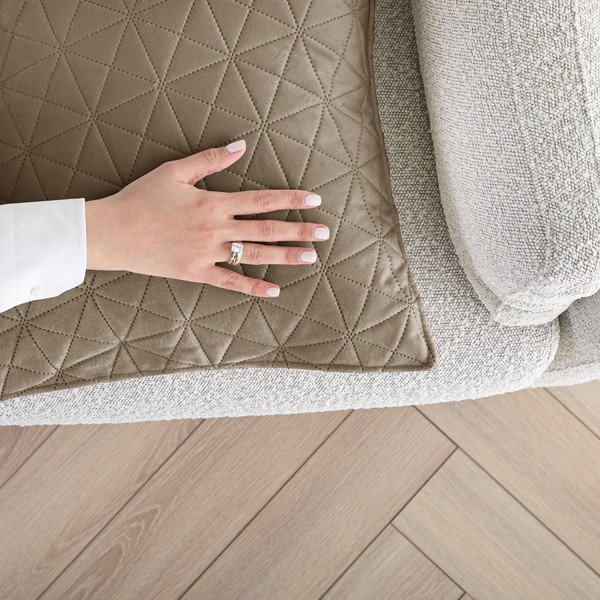 Sada 2 béžových povlaků na polštář AmeliaHome Laila, 45 x 45 cm-image-4