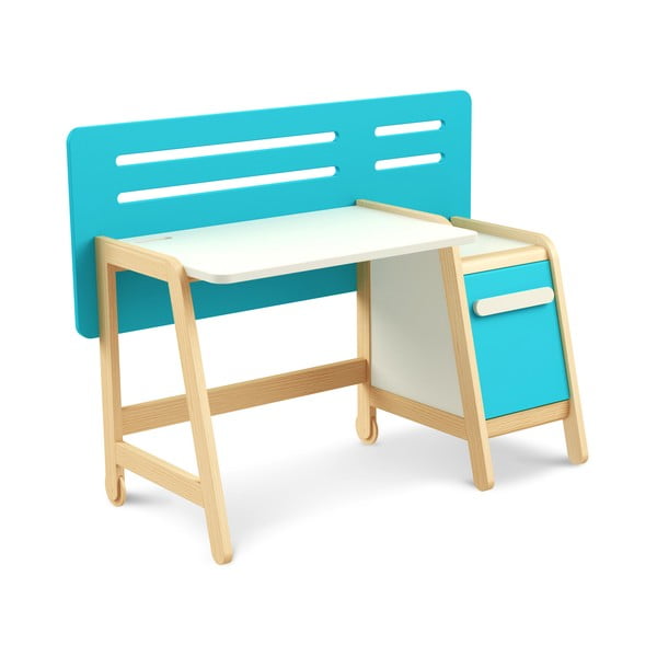 Modrý pracovní stůl Timoore Simple