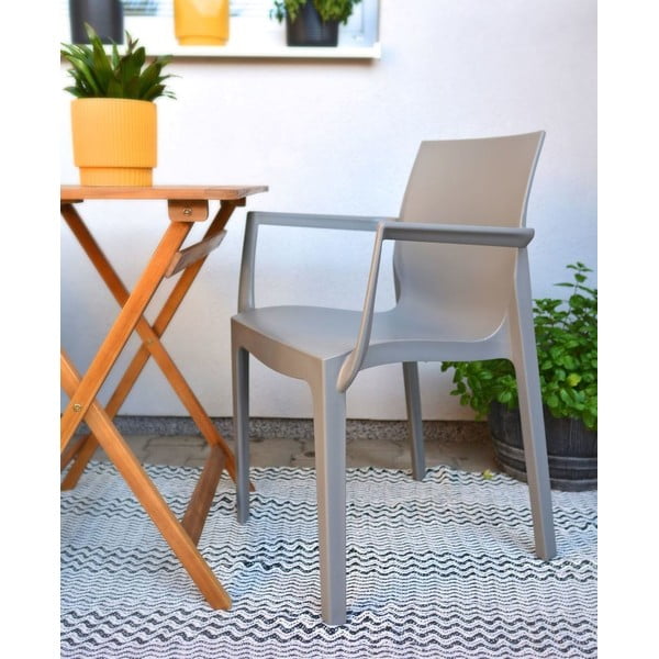 Beež plastikust aiatool Emma - Rojaplast-image-1