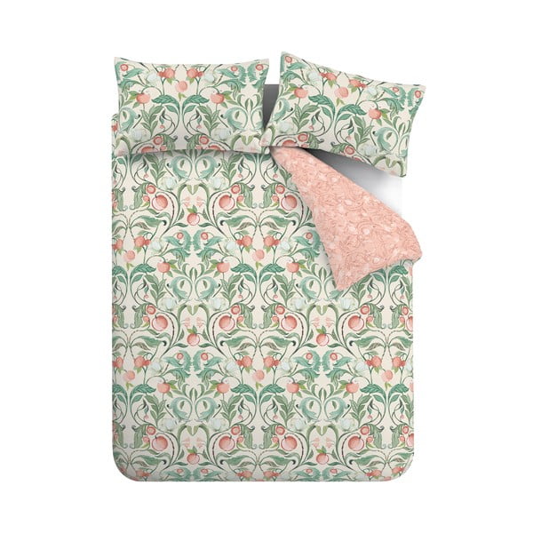 Roheline-roosa voodipesu kaheinimesevoodile 200x200 cm Clarence Floral - Catherine Lansfield