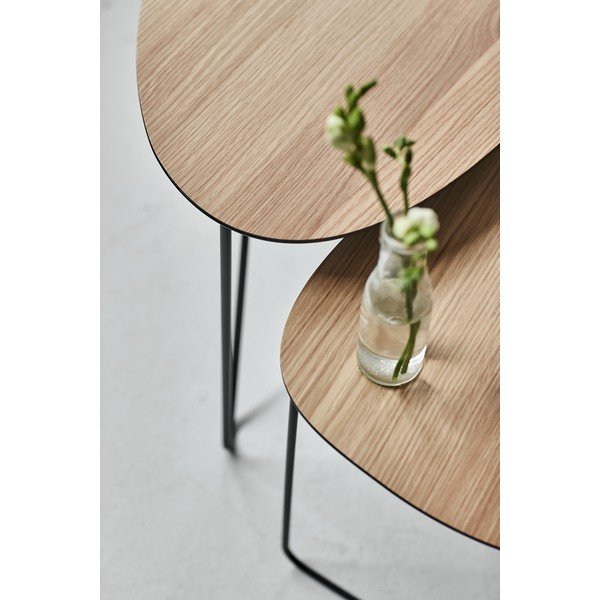 Metallist diivanilaud 37x44 cm Curve M Wood - LIND DNA-image-3