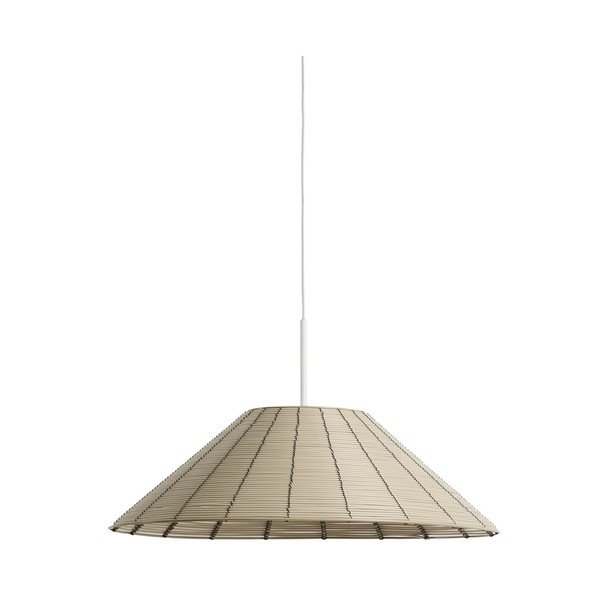 Beež kunstrotangist lambivarju ø 50 cm Saranella - Kave Home