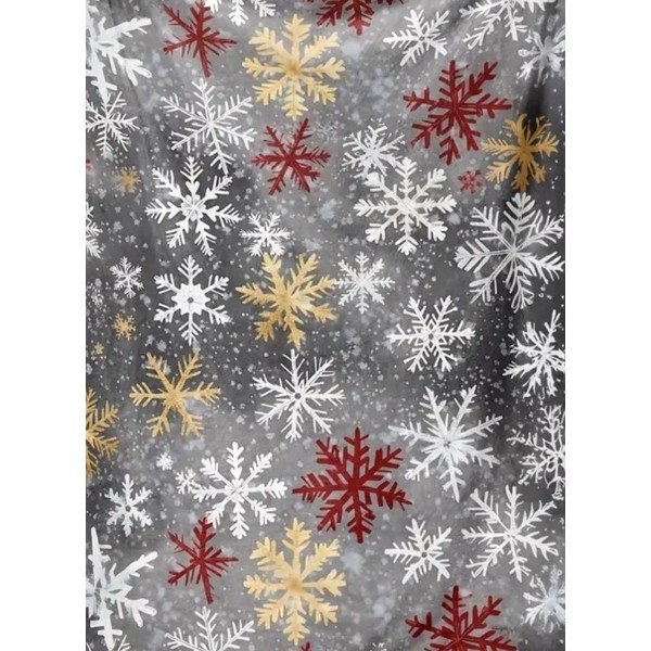Hall jõulumustriline mikrofliisist pleed 150x200 cm Polar Flakes – My House-image-1