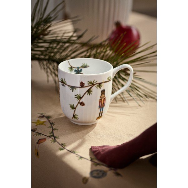 Valge portselanist kruus jõulumotiiviga 330 ml Hammershøi Christmas - Kähler Design-image-1