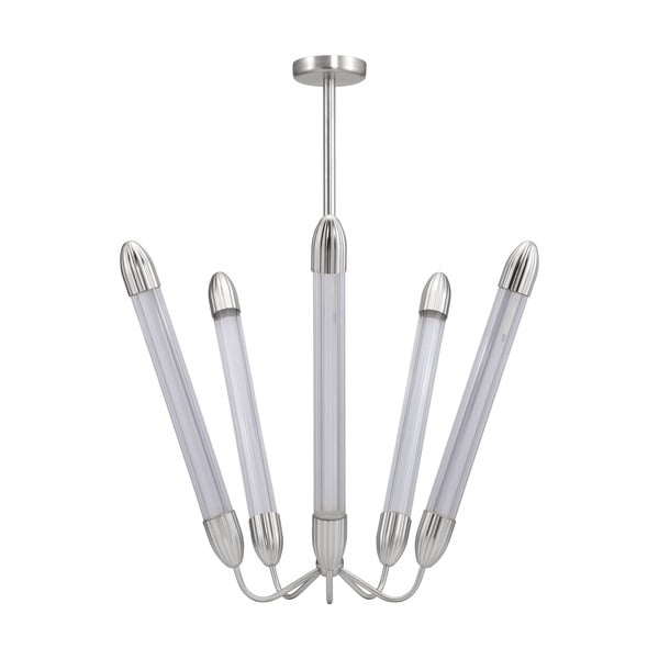 Hõbedane terasest rippvalgusti klaasist varjuga ø 86 cm Lemon Squeeze - UMAGE