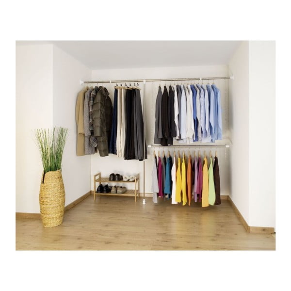 Hõbedane metallist teleskoopiline riidestange Garment - Wenko-image-3