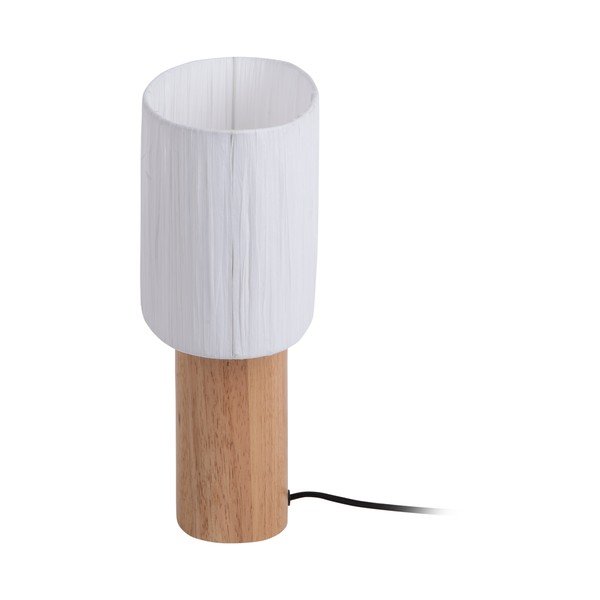 Valge ja naturaalset värvi paberkangast varjundiga laualamp (kõrgus 30,5 cm) Sheer Oval - Leitmotiv-image-4