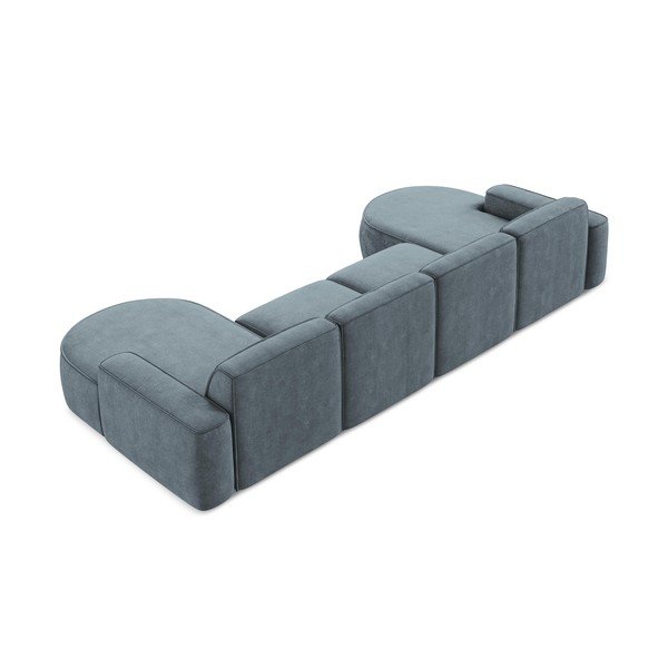 Hallikassinine šenillist nurgadiivan (U-kujuline) Omao - Makamii-image-3