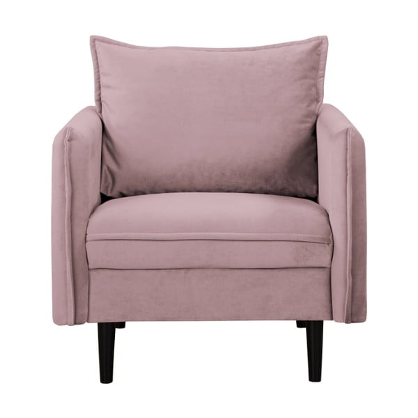 Lavendlivärvi sametist tugitool Juli - Ropez-image-1