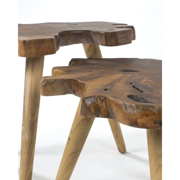 Tiikpuuidst abilauad 2tk komplektis 50x60 cm Hattie - Kave Home-image-2