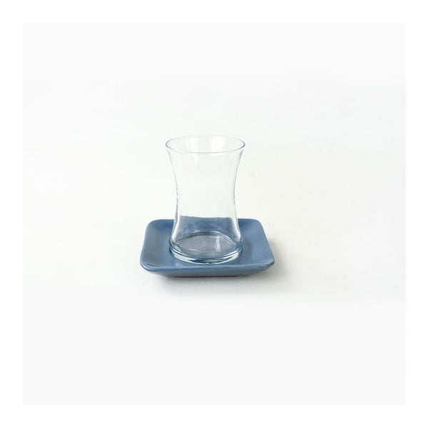 21-osaline valgete ja siniste keraamiliste nõude komplekt - My Ceramic-image-3