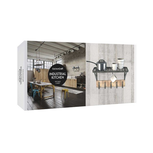 Nástěnná police s 5 háčky Kitchen Craft Mounted-image-3