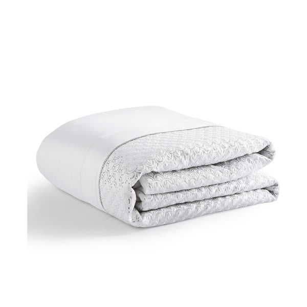 Valge voodikate mikrosatiinist 240x260 cm Deco Sequin - Catherine Lansfield-image-2