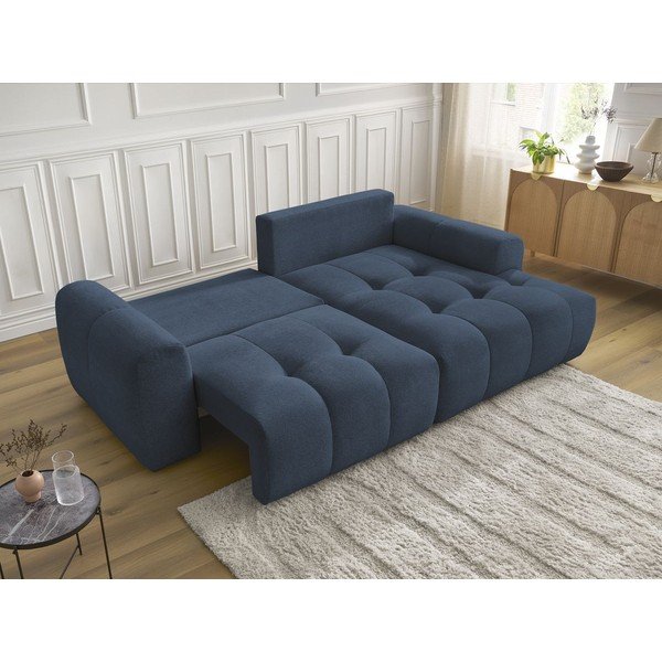 Sinine šenillist panipaigaga nurgadiivanvoodi (parem nurk) Roxelane - Bobochic Paris-image-4