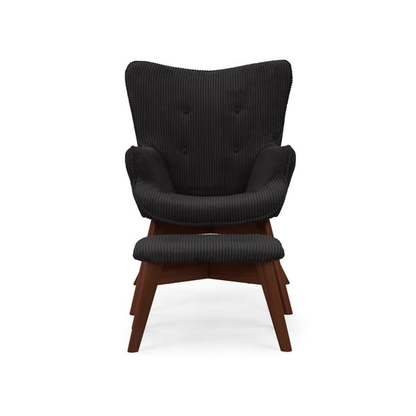 Must velvetist tugitool koos jalatoega Niko - Ropez-image-3