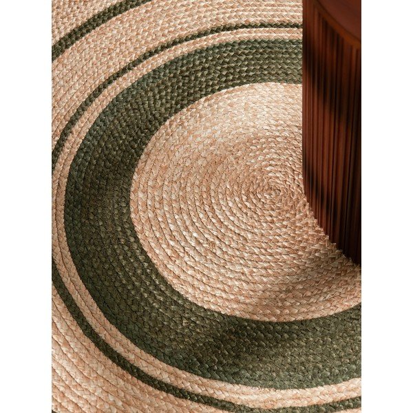 Käsitsi kootud džuudist ümmargune vaip naturaalses värvitoonis ø 150 cm Basil - Hanse Home-image-2