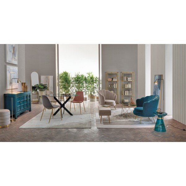 Kuldse värvi terasest raamaturiiul 68x172,5x28 cm Elenor - Bizzotto-image-3