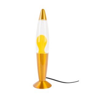 Kollane klaasist laavalamp (kõrgus 35,5 cm) - Leitmotiv