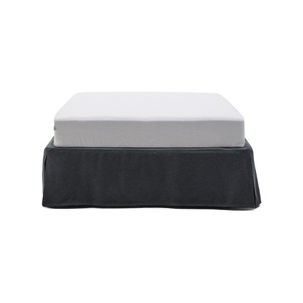 Antratsiitne polsterdatud üheinimesevoodi 90x200 cm Jaira - Kave Home-image-2