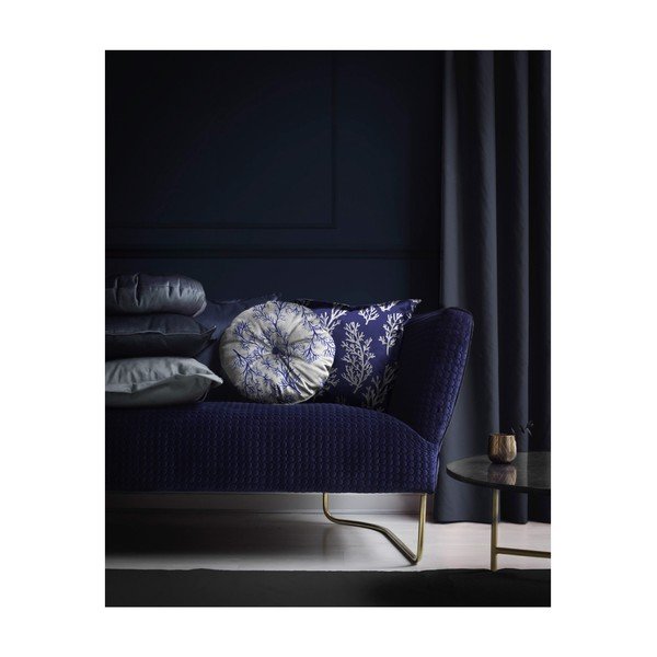 Ümmargune dekoratiivpadi sametkattega Sea, ⌀ 45 cm - Velvet Atelier-image-1