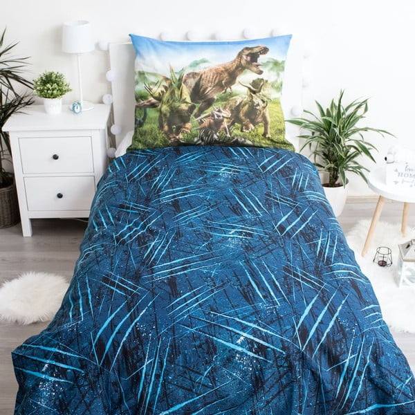 Laste puuvillane voodipesu Jurassic World Forest, 140 x 200 cm Jurský svět - Jerry Fabrics-image-2