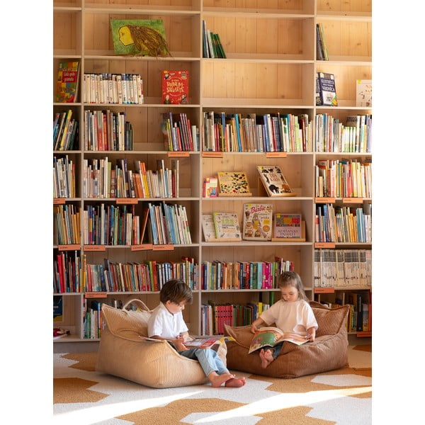 Helepruun velvetist laste kott-tool Chair - Wigiwama-image-2