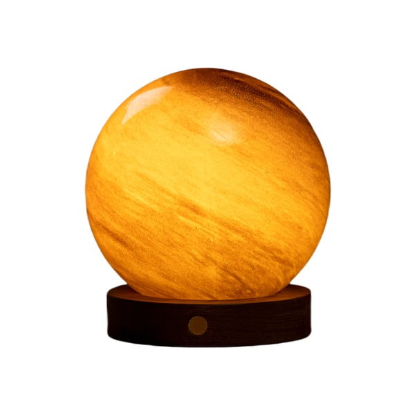 LED-lauavalgusti klaasist varjuga (kõrgus 13 cm) Sand Storm - Gingko-image-2