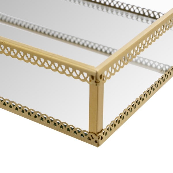 Metallist dekoratiivsed kandikud 2 tk komplektis 14x24cm - Casa Selección-image-1