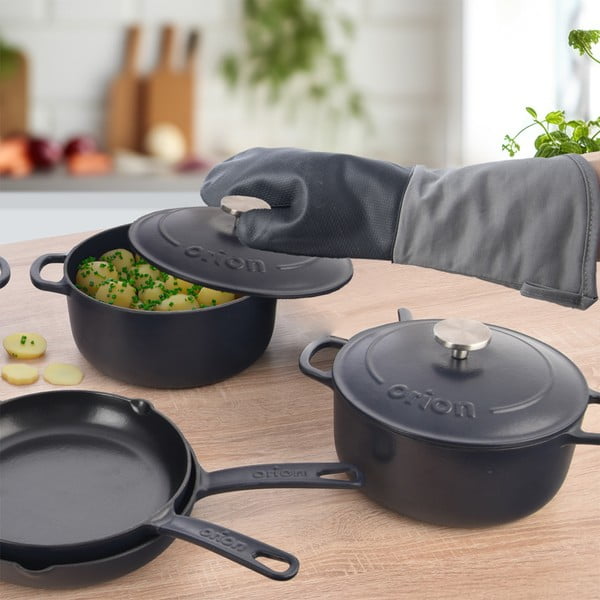 Malmist kaanega induktsioonpott 5,2 l LITINA SMALT - Orion-image-3