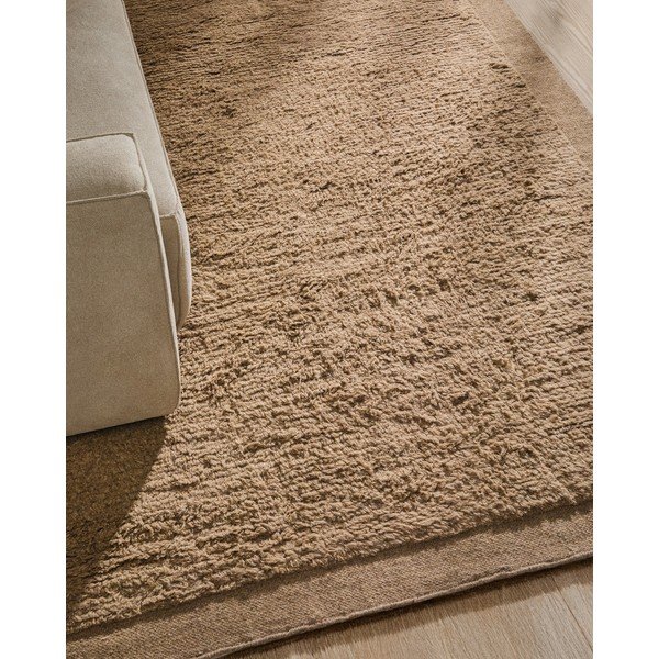 Beež käsitsi kootud villane vaip 200x300 cm Marely - Kave Home-image-2