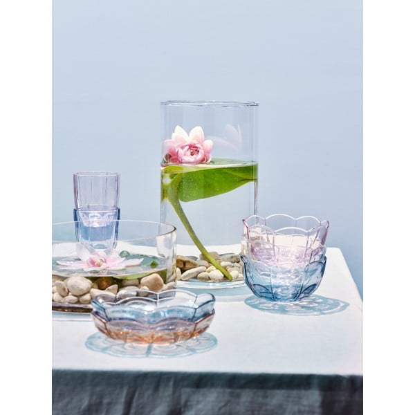 helesinised klaasist taldrikud 2 tk ø 16 cm komplektis Lily - Holmegaard-image-1